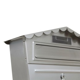 Skrzynka na listy 360x335x105mm INOX mod.1