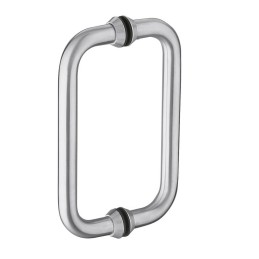 Pochwyt do drzwi szklanych podwójna 200mm inox mod.4