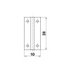 Zawias do szkatułki 20x10mm mosiężny 4szt. mod.12