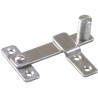Zamknięcie okna 80mm INOX blokada furtki AMIG mod. 1