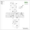Zawias do drzwi 110x55mm stal żółty ocynk rozłączny PRAWY (pl) mod. 503