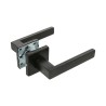 Klamki czarne INOX rozeta kwadrat 54x54mm mod. 8RX AMIG