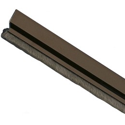 Uszczelniacz drzwiowy 82cm brąz ze szczotką przyklejany mod.2