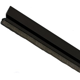 Uszczelniacz drzwiowy 82cm czarny ze szczotką przyklejany mod.2