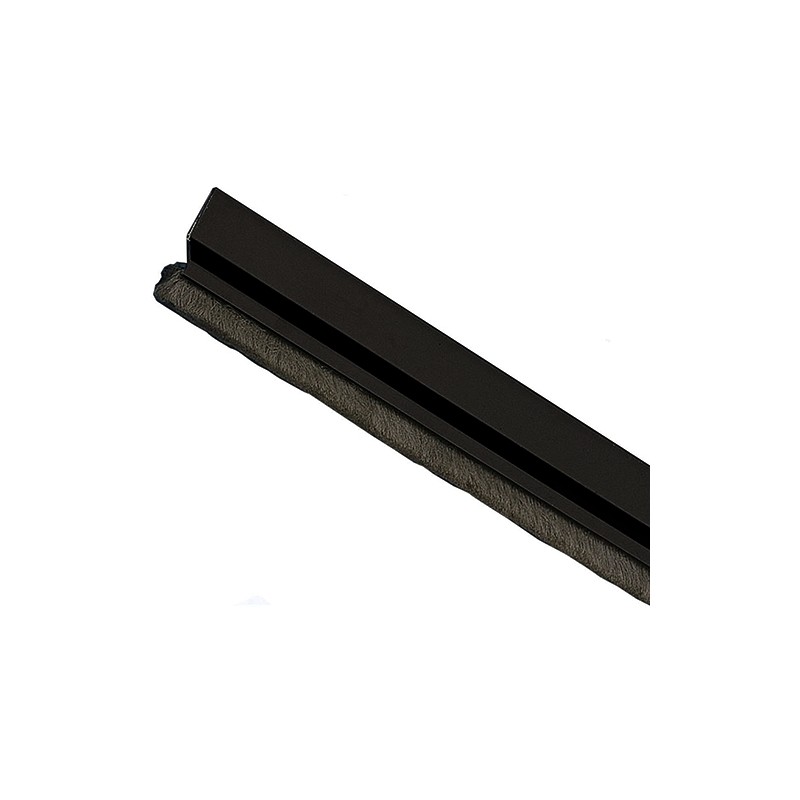 Uszczelniacz drzwiowy 82cm czarny ze szczotką przyklejany mod.2