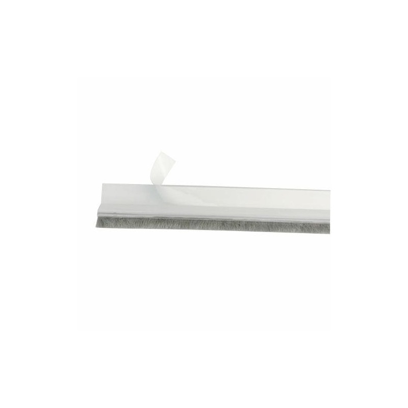 Uszczelniacz drzwiowy 82cm transparentny ze szczotką przyklejany mod.2