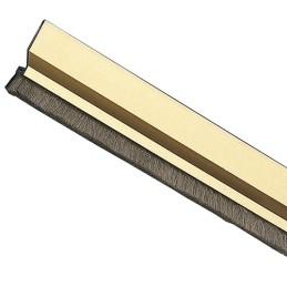 Uszczelniacz drzwiowy 82cm złoty ze szczotką przyklejany mod.2