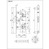 Zamek POLARIS 2XT 90/50 F18 klucz brąz magnetyczny