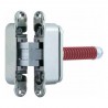 Zawias drzwiowy ukryty ECLIPSE 3.2 RED z samozamykaczem chrom mat 60 kg