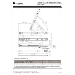10" Side hung pair 16-17 mm High Stack