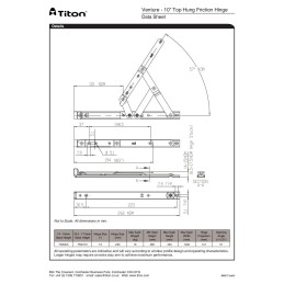 10" Top hung pair 13-14 mm Lo-Stack