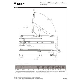 12" Side hung pair 16-17 mm High Stack