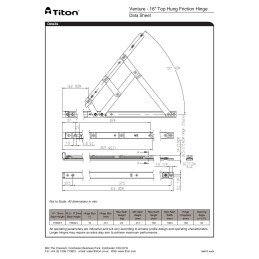 16" Top hung pair 16-17 mm High Stack