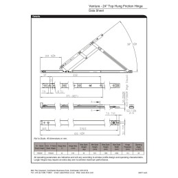 24" Top Hung pair 16-17mm High Stack