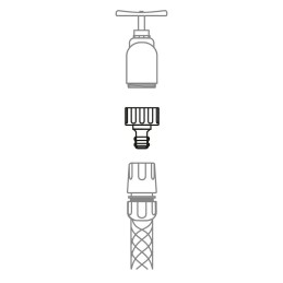 Adapter Przyłącze na kran 1/2cala ABS Gwint wewnętrzny mod.2003