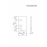 Adapter prowadnicy pręt okiennicy PVC 3m