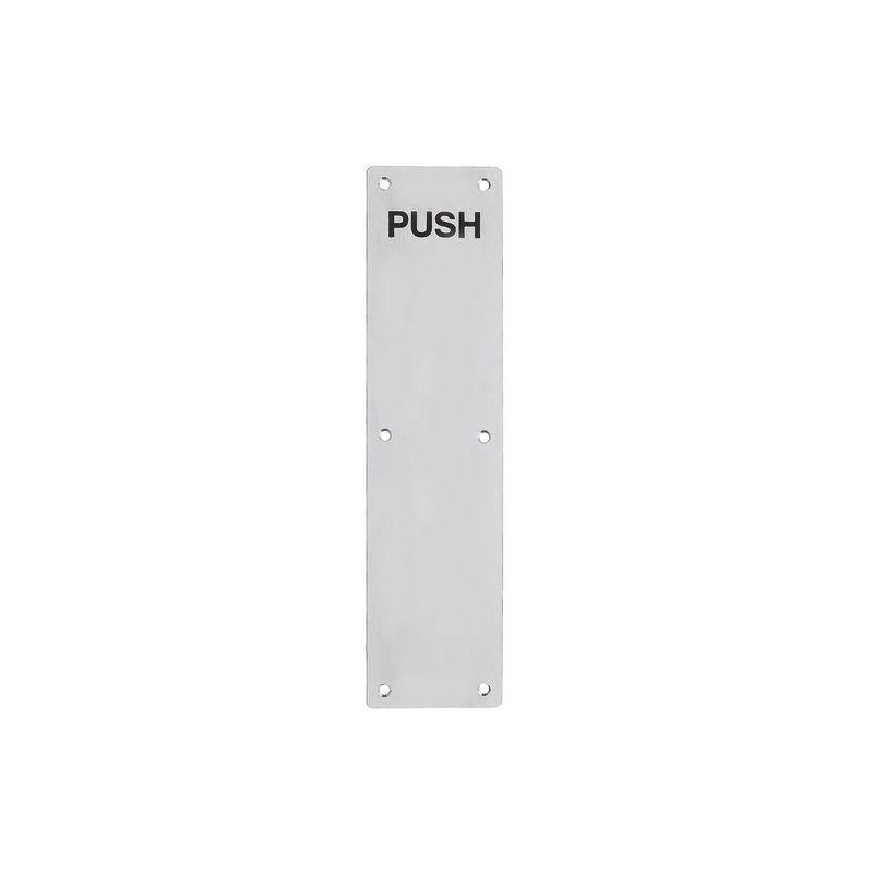 Blacha na drzwi PUSH 75x475mm inox