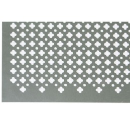 Blacha perfo.ozdobna 250x500 alu. srebrn