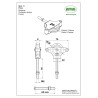 Bloczek do linek śruba M6-60mm plastikowe kółko mod.11