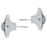 Bloczek do linek wkręt 40mm metalowe kółko 39mm inox mod.21 DIS 2x