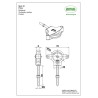 Bloczek do linek śruba M6-60mm metalowe kółko inox 2szt. mod.22 DIS