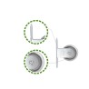 Bloczek do linek na płytce, metalowe kółko 38mm mod.8
