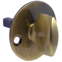 Pokrętło WC z szyldem 41,5mm złoto antyczne mod.1