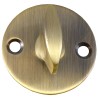 Pokrętło WC z szyldem 41,5mm złoto antyczne mod.1