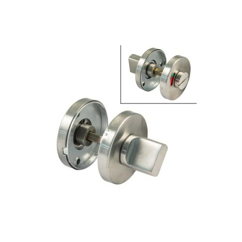 Szyld WC okrągły 53mm Inox t.6mm wskaźnik otw./zam. mod. GAMMA