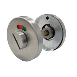 Szyld WC okrągły 53mm Inox t.6mm wskaźnik otw./zam. mod. GAMMA