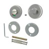Szyld WC okrągły 53mm Inox t.6mm wskaźnik otw./zam. mod. GAMMA