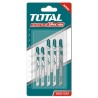 Brzeszczoty do wyrzynarki typ T (2 metal, 2 drewno, 1 aluminium) TAC51051