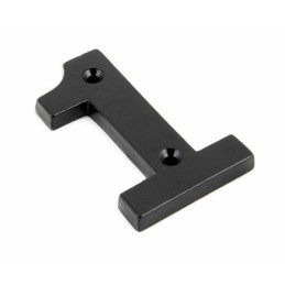 Cyfra 1 czarna 78x8mm przykręcana