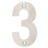 Cyfra "3" 102 mm inox