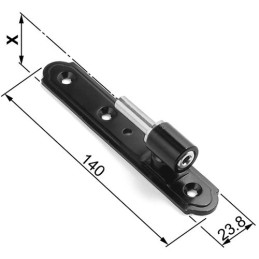 Czop zawiasu czarny 24x22  AGB
