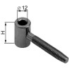 Czop zawiasu czarny śr.20mm/30