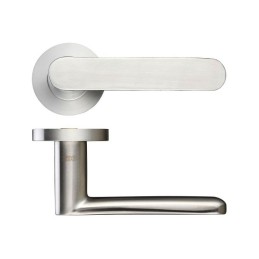 Klamka ATLAS rozeta okrąg 52mm INOX