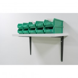 Wspornik półki stalowy czarny 250x200mm mod. 6