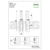Stopka przytrzymująca drzwi 120x25mm nikiel szczotkowany mod. 10 DIS przytrzymywacz