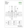 Stopka przytrzymująca drzwi 120x25mm czarna mod. 10 przytrzymywacz