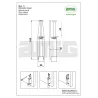 Przytrzymywacz drzwi biały 165x30mm mod. 11 stopka drzwiowa