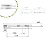 Prowadnice szuflad 400mm Tip-on pełny wysuw mod. 45