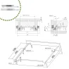 Prowadnica szuflad 500mm Tip-on pełny wysuw mod. 45