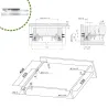 Prowadnice szuflad 450mm cichy domyk pełny wysuw mod. 41