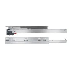 Prowadnice szuflad 450mm cichy domyk pełny wysuw klips mod. 42
