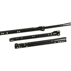 Prowadnice rolkowe 550x37mm czarne mod. 22