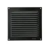Kratka wentylacyjna czarna 150x150mm z siatką przykręcana mod. 3