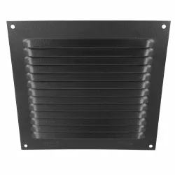 Kratka wentylacyjna czarna 150x150mm z siatką przykręcana mod. 3