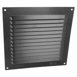 Kratka wentylacyjna czarna 150x150mm z siatką przykręcana mod. 3
