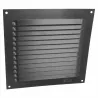 Kratka wentylacyjna czarna 150x150mm z siatką przykręcana mod. 3